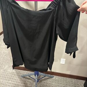 LOFT Black Off-Shoulder Top